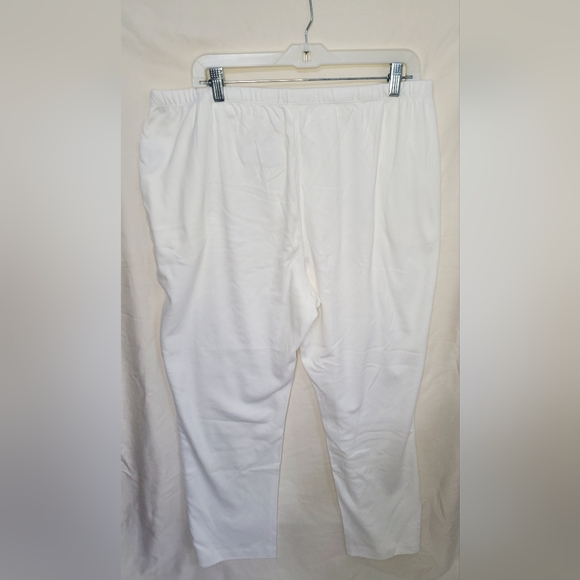 Pre-Loved Women’s Land’s End White Sweatpants Size 1X/P - Picture 5 of 10